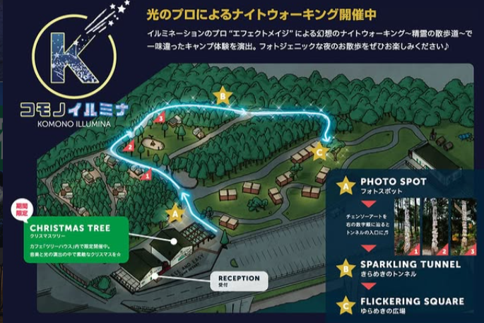 光のプロがプロデュースする幻想的なナイトウォークが開催